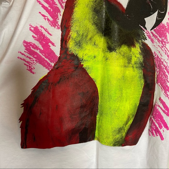 Vintage 80s 90s parrot head graphic tee shirt (bins) - Picture 6 of 8